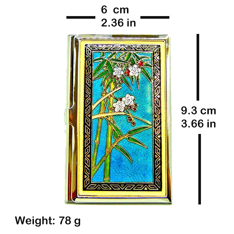 Enamel logo business card case